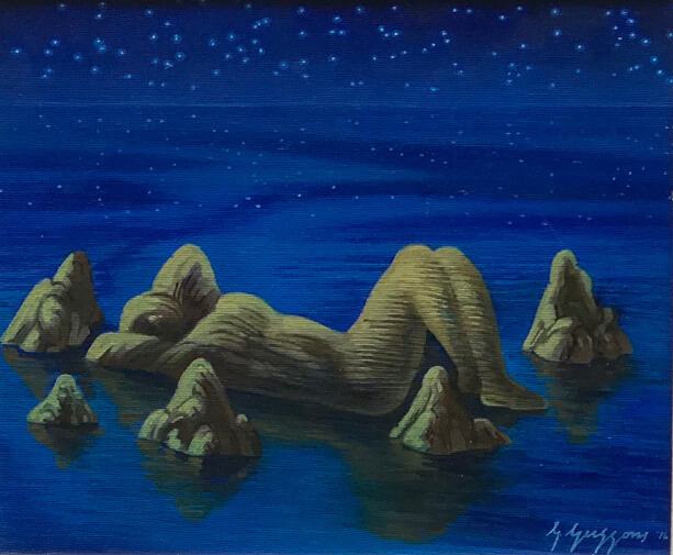 Isola di mare notturno